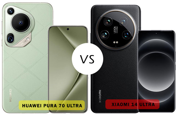 Xiaomi 14 Ultra VS Huawei Pura 70 Ultra full comparison